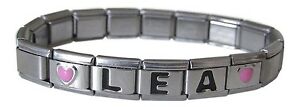 【送料無料】ジュエリー・アクセサリー ピンクハートロゴカスタマイズイタリアブレスレットレターbraccialetto italiano personalizzabile nome lettera con logo cuore rosa