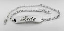 【送料無料】ジュエリー・アクセサリー ブレスレットホワイトゴールドメッキクリスマスプレゼントbracciale con nome jade 18k bianco oro placcato regali di natale per la sua