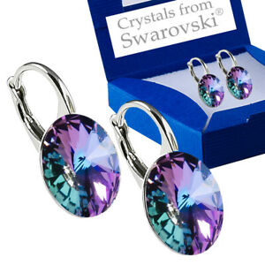 【送料無料】ジュエリー・アクセサリー シルバースターリングイヤリングクリスタルバイスワロフスキーR925 argento sterling orecchini vl vitrail light genuine cristalli di swarovski R