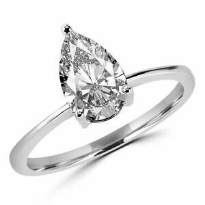 【送料無料】ジュエリー・アクセサリー シルバービーズカットジルコンズtaglio pera argento 925 zirconi solitario anello di fidanzamento uk venditore(4)