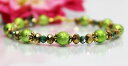 【送料無料】ジュエリー・アクセサリー ガラスゴールドブレスレットパールボーホーエスノグリーンバリセンチglass jewels oro xxl bracciale perle boho ethno verde bali lunghezza 23 cm ha001