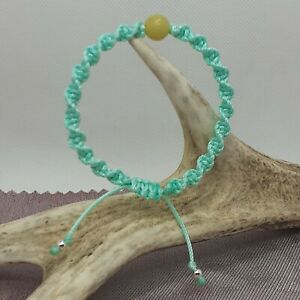 楽天hokushin【送料無料】ジュエリー・アクセサリー ブレスレットハンドメイドマクラメブレスレットパールシルバーコードグリーンジェイドbraccialehandmadededicarmi al macramebraccialeperleargento verde cordgemstonejade