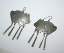 【送料無料】ジュエリー・アクセサリー ヴィンテージオクトドンデグスペンダントイヤリングcarino vintage realizzato a mano inciso octodon degus orecchini pendenti nuovi e mai indossato
