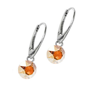 【送料無料】ジュエリー・アクセサリー シルバースターリングメタルドロップイヤリングサンシャインキシリウスクリスタルスワロフスキーR925 argento sterling orecchini a goccia metallico sunshine xirius cristalli