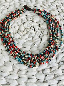 【送料無料】ジュエリー・アクセサリー マルチストランドシックシードパールネックレスフィレンツェブラックヤモリ