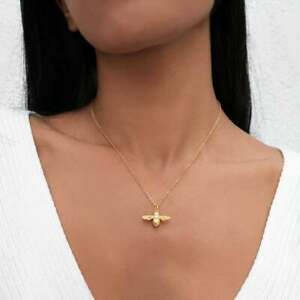 【送料無料】ジュエリー アクセサリー ペンダントネックレスゴールドミツバチネックレスdelicata collana bee oro api mellifere collana con pendente istruzione per le donne