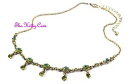 【送料無料】ジュエリー・アクセサリー シックヴィンテージハリウッドグラマーグリーンゴールドメッキネックレスdecorativo chic vintage hollywood glamour verde placcato oro collana con