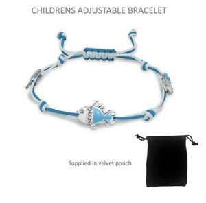 【送料無料】ジュエリー アクセサリー スターリングシルバーフィッシュブレスレットバッグchildrens adjustable bracelet with 3 solid 925 sterling silver fish gift bag