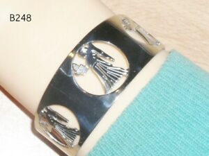 【送料無料】ジュエリー・アクセサリー ステンレススチールブレスレットb248 donna bracciale in acciaio inox 30mm di larghezza adattabile a qualsiasi polso
