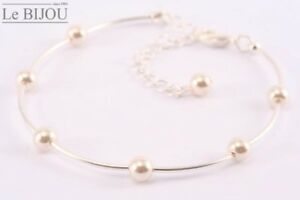 【送料無料】ジュエリー・アクセサリー ビジューブレスレットle bijou bracciale con perle bianca 2319 cm
