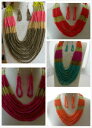 yzWG[EANZT[ {z}`V[hr[YlbNXGXjbNCOpbNallingrosso confezione da 4 boho multi seme perline collana e orecchini etnici 11 colori