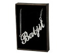 【送料無料】ジュエリー・アクセサリー ネックレススワロフスキーホワイトゴールドプレートドcollana con nome baljit 18ct bianco placcato ororealizzati con elementi swarovski(4)