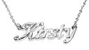 【送料無料】ジュエリー・アクセサリー カースティホワイトゴールドメッキネックレスウェディングガールフレンドkirsty 18ct bianco oro placcatura collana con nomenuziale fidanzata