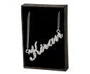 【送料無料】ジュエリー・アクセサリー ネックレスキランホワイトゴールドメッキnome collana kiran 18 kt bianco placcato orodiwali