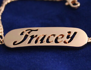 ̵ۥ奨꡼꡼ ֥쥹åȥɥååեåbracciale con nome tracey 18k...