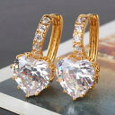 【送料無料】ジュエリー・アクセサリー ママバッグゴールドハートイヤリングnuovo 18ct oro riempito cuore orecchini per la mamma sorella regalo di compleanno borsa regalo gratuito