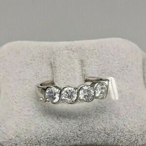 【送料無料】ジュエリー・アクセサリー メッキホワイトゴールドジルコニミディアムリングexquisite 22ct placcato in oro bianco donna abbagliante zirconi anello medium s18