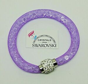 ジュエリー・アクセサリー クリスタルスワロフスキーブレスレットbracciale da donna o ragazza con cristalli swarovski r chiusura magnetica