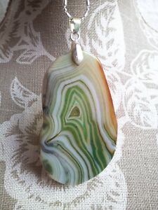 【送料無料】ジュエリー・アクセサリー チェーンボツワナアガタペンダントsplendido ciondolo botswana agata con catena gratis pamp;p 01x