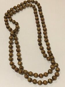 【送料無料】ジュエリー・アクセサリー ビーズロングネックレスlunga collana con perline in legno 114cm