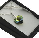 【送料無料】ジュエリー・アクセサリー スワロフスキークリスタルシルバーネックレスサハラハート925 collana dargento realizzato con cristalli swarovski * sahara * cuore 1018(4)