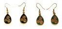 【送料無料】ジュエリー・アクセサリー ゴールドメッキイヤーワイヤーケルトイヤリングデザインplaccato oro e belle smalto earwire orecchini celtica design 3302(4)
