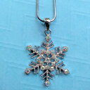 【送料無料】ジュエリー・アクセサリー ボックスクリスマスクリスタルスノーフレークペンダントネックレスnuovo ab cristallo collana con pendente a fiocco di neve in confezione regalo n6012ab inver
