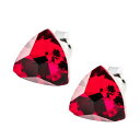 【送料無料】ジュエリー・アクセサリー シルバースターリングイヤースタッドスカーレットスワロフスキークリスタルR925 argento sterling ear ...