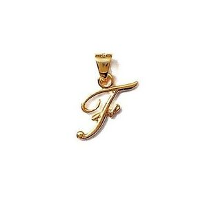 【送料無料】ジュエリー・アクセサリー ペンデンティフイニシャルレトレプラケヌフpendentif femme initiale lettre f plaque or neuf