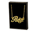 【送料無料】ジュエリー・アクセサリー ネックレスゴールドメッキnome collana paige 18ct placcato orofidanzamento anniversario apprezzamento