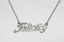 【送料無料】ジュエリー・アクセサリー フェリシティホワイトゴールドメッキネックレスfelicity 18ct bianco oro placcatura collana con nomeincastro apprezzamento