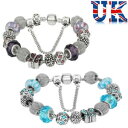 【送料無料】ジュエリー・アクセサリー ビーズシルバーメッキブレスレットda donna ragazze bracciale placcato argento con perline ** 2 colori ** uk venditore **(4)