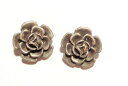 【送料無料】ジュエリー・アクセサリー ペンディエンテスローザスメタリコスデピンザヴィンテージpendientes rosas metalicos de pinza vintage 90s(4)