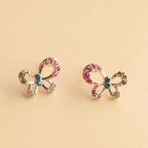 【送料無料】ジュエリー・アクセサリー イヤリングスワロフスキーorecchini donna swarovski elements farfalla multicolori or100