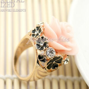 【送料無料】ジュエリー・アクセサリー スワロフスキークリスタルレディースリングanello donna cristallo swarovski elements 18 fiore n55