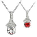 【送料無料】ジュエリー アクセサリー スワロフスキークリスタルネックレスポイントペンダントcollana da donna cristallo swarovski elements ciondolo punto a150 vari