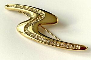 【送料無料】ジュエリー・アクセサリー ヴィンテージブロッシュドレラインストーンエタットミントbroch..