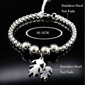 【送料無料】ジュエリー・アクセサリー ブレスレットシルバーブレスレットインステンレススチールファミリーファミリーブレスレットbracciale braccialetti argento in acciaio inox famiglia family bracelet festa d