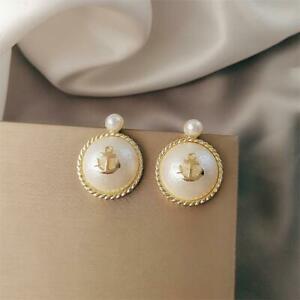 【送料無料】ジュエリー・アクセサリー ブークルドオライユクリュプティグロスパールアンクレboucles doreilles clous petit gros perle ancre dd18