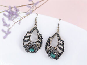 【送料無料】ジュエリー・アクセサリー ブークルドライトクリップグーテドレエスニックフィリグラヌグリヴェールエメロードレトロboucles doreille clip goutte dore ethnic filigrane gris vert emeraude retro a14