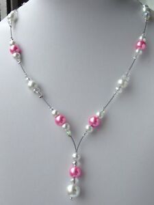 ̵ۥ奨꡼꡼ ԥ󥯥ѡ륯ꥹͥå쥹pink pearl e cristalli collana 18