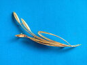 【送料無料】ジュエリー・アクセサリー ビジューブローシュファインプラケロゾーブローチbijoux broche fine plaque or roseau brooch(4)