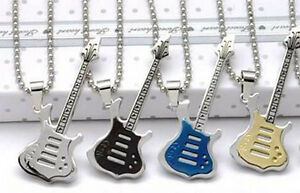 【送料無料】ジュエリー・アクセサリー ボールチェーンギターチタンペンダントカラーチョイスciondolo a forma di chitarratitanio a catena a sferescelta di colore