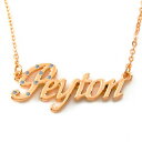 【送料無料】ジュエリー・アクセサリー ペイトンクリスマスクリスタルゴールドメッキネックレス18k oro placcato collana con nome peytonfidanzamento natale regalo cristalli