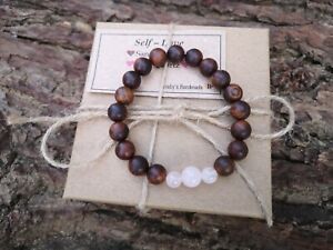 【送料無料】ジュエリー・アクセサリー ナチュラルサンダルウッドブレスレットラブセルフクォーツピンクlegno di sandalo naturale bracciale amore autoquarzo rosa autostima gemstone regalo