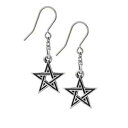 【送料無料】ジュエリー・アクセサリー ゴシックスターペンダントイヤリングピューターブラックスタイジャンペンタクルalchemy gothic sera stella orecchini pendenti peltronero stygian pentacolo(4)