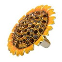 【送料無料】ジュエリー・アクセサリー クリスタルガラスファッションリングsunflower crystal glass and alloy large fashion ring