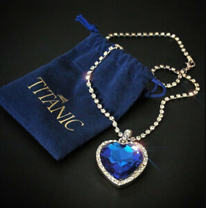 ジュエリー・アクセサリー タイタニックオーシャンハートペンダントネックレスバッグtitanic cuore delloceano ciondolo collana e sacchetto