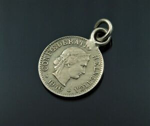 【送料無料】ジュエリー・アクセサリー ヴィンテージラッキースイスラッペンヘルヴェティアスイスペンダントコイン