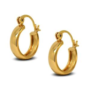 18ct gold filled smooth creole hoop earrings womens or girls 15mm hoopゴールドフィルドスムーズクレオールフープイヤリングミリメートルフープ※注意※NYからの配送になりますので2週間前後お時間をいただきます。人気の商品は在庫が無い場合がございます。ご了承くださいませ。サイズの種類の商品は購入時の備考欄にご希望のサイズをご記載ください。　携帯メールでの登録ですと楽天からのメールが届かない場合がございます。
